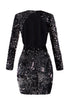 Sequin Backless Mini Dress